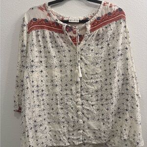 Women's Boho Print Top